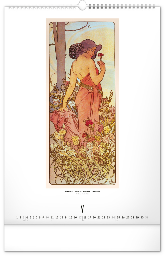 Alfons Mucha 2026 - nástěnný kalendář