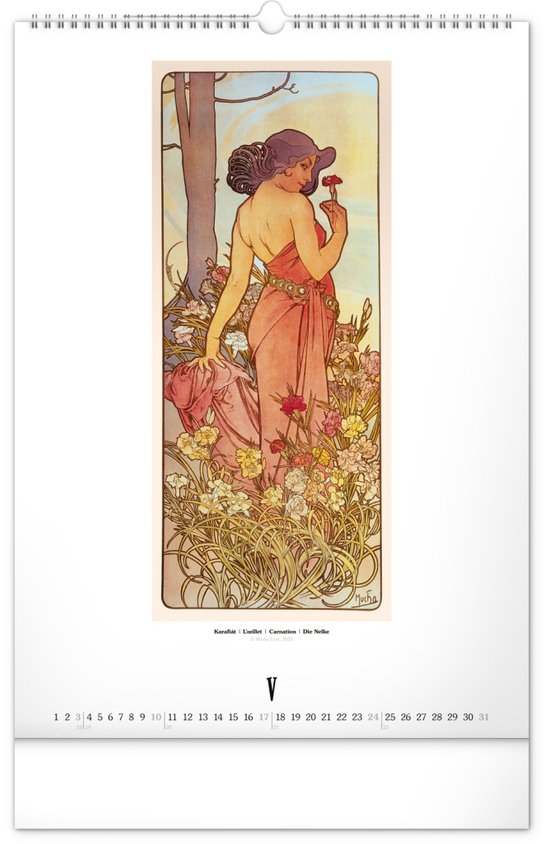 Alfons Mucha 2026 - nástěnný kalendář