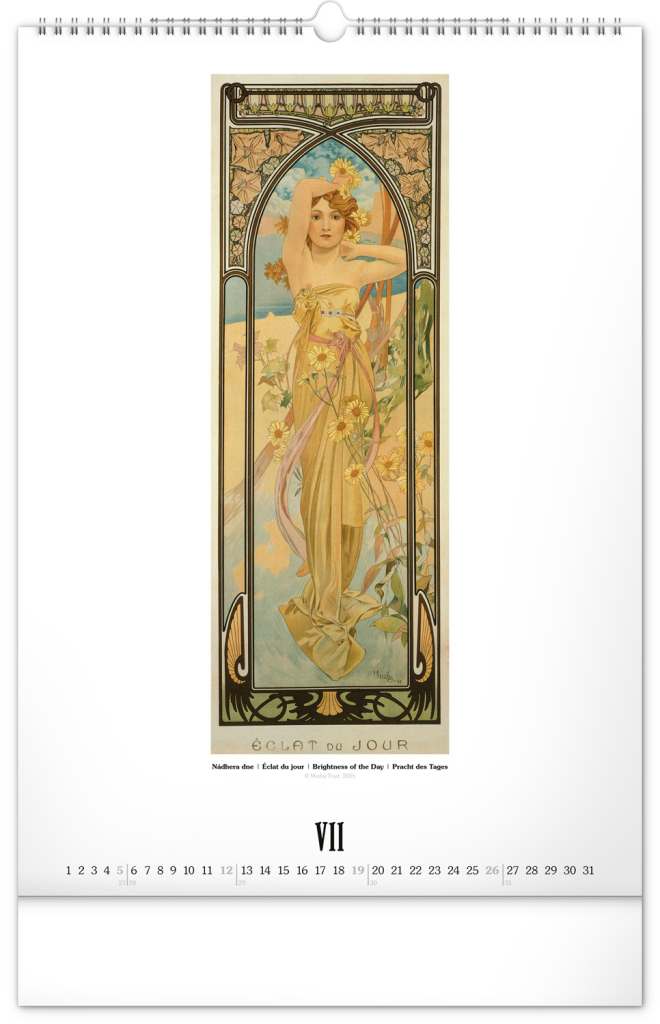 Alfons Mucha 2026 - nástěnný kalendář