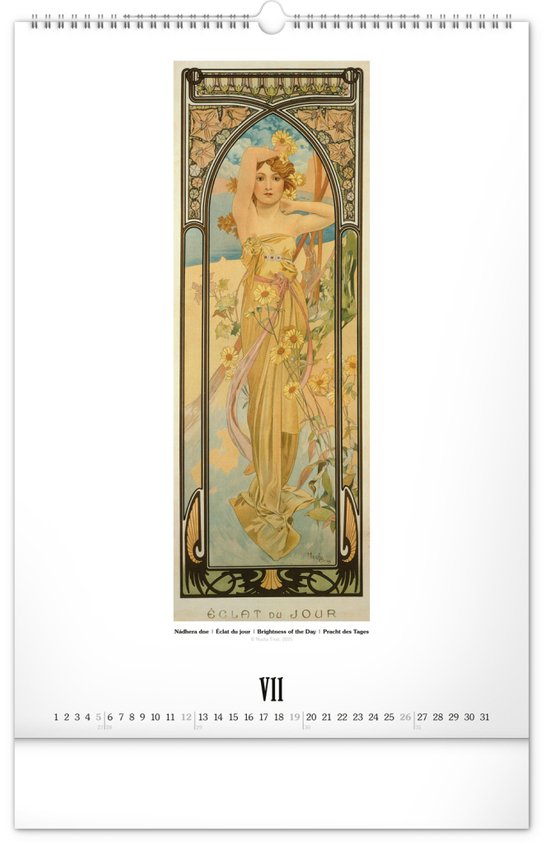 Alfons Mucha 2026 - nástěnný kalendář