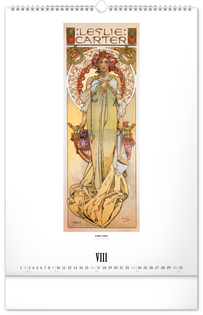 Alfons Mucha 2026 - nástěnný kalendář