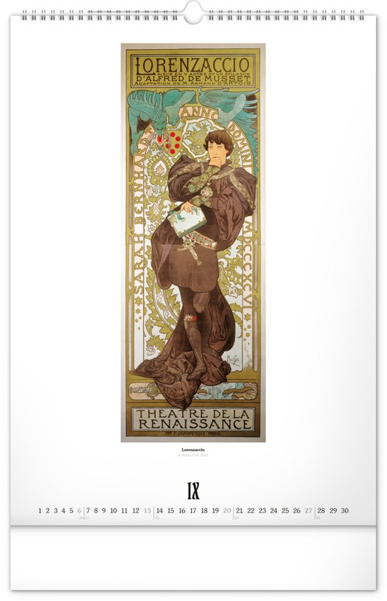 Alfons Mucha 2026 - nástěnný kalendář