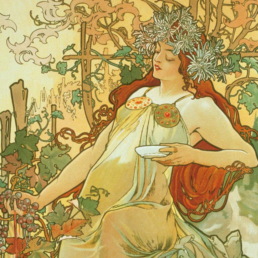 Poznámkový kalendář Alfons Mucha 2026 - nástěnný kalendář