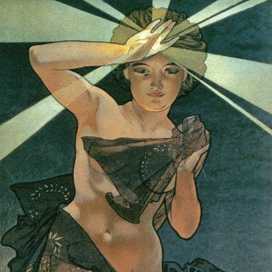 Poznámkový kalendář Alfons Mucha 2026 - nástěnný kalendář