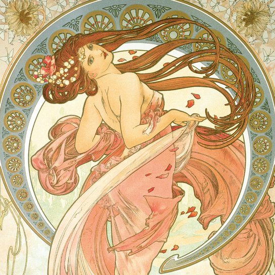Poznámkový kalendář Alfons Mucha 2026 - nástěnný kalendář