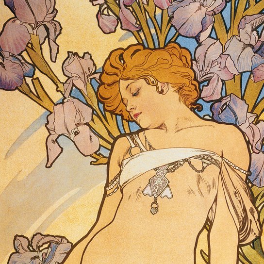 Poznámkový kalendář Alfons Mucha 2026 - nástěnný kalendář