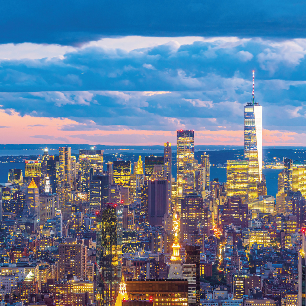 Poznámkový kalendář New York 2026 - nástěnný kalendář