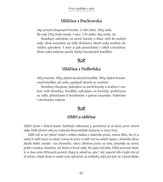 První republika u stolu