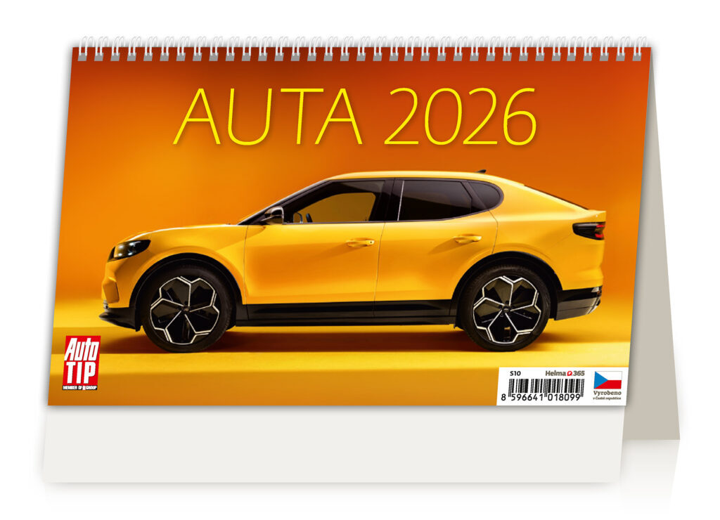 Auta 2026 - stolní kalendář