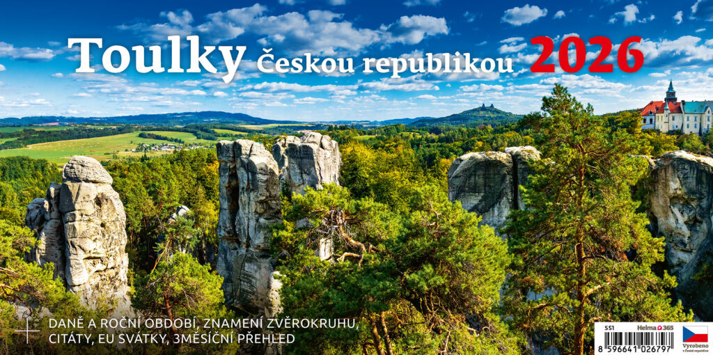 Toulky Českou republikou 2026 - stolní kalendář