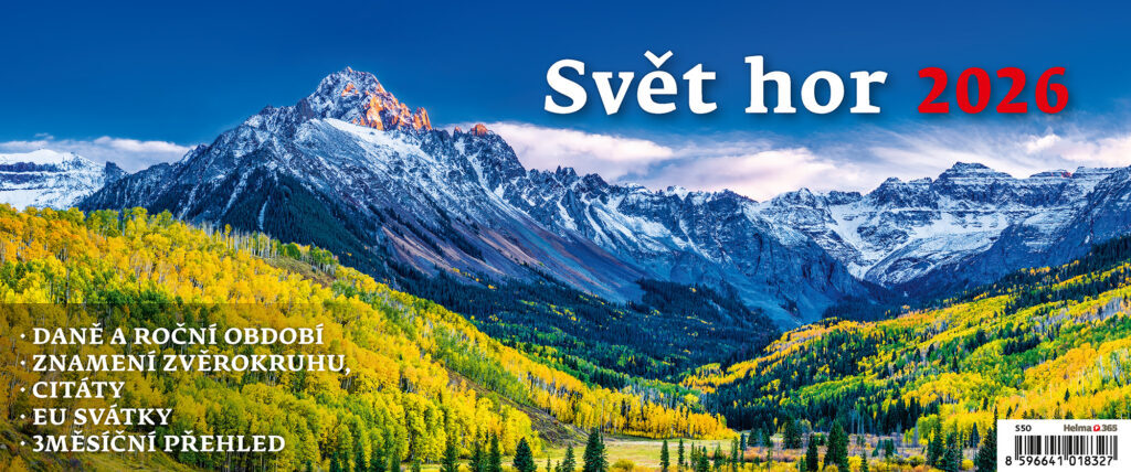 Svět hor 2026 - stolní kalendář