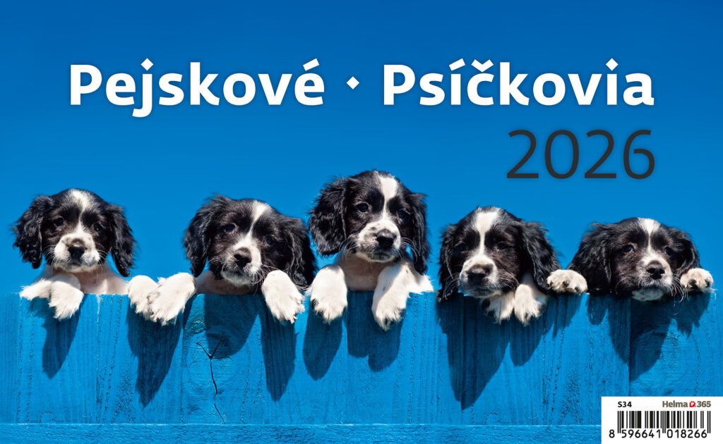 Pejskové 2026 - stolní kalendář