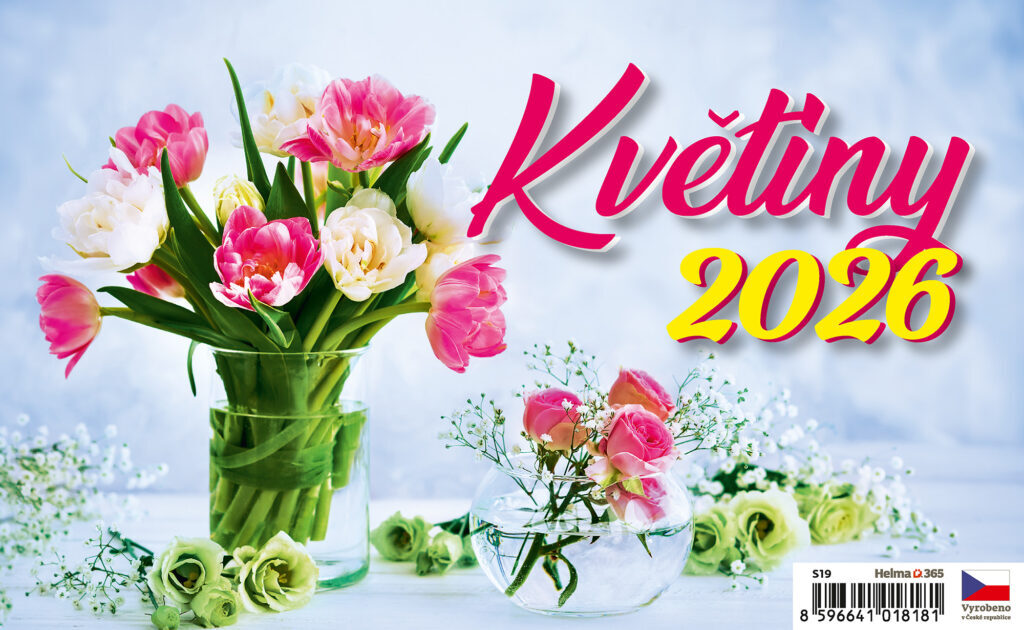 Květiny 2026 - stolní kalendář