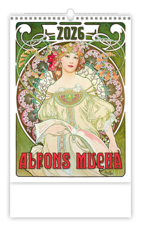 Alfons Mucha 2026 - nástěnný kalendář