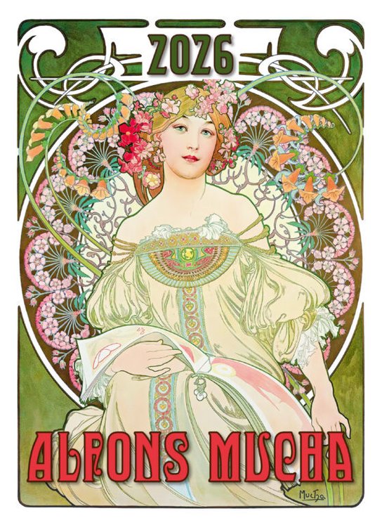 Alfons Mucha 2026 - nástěnný kalendář