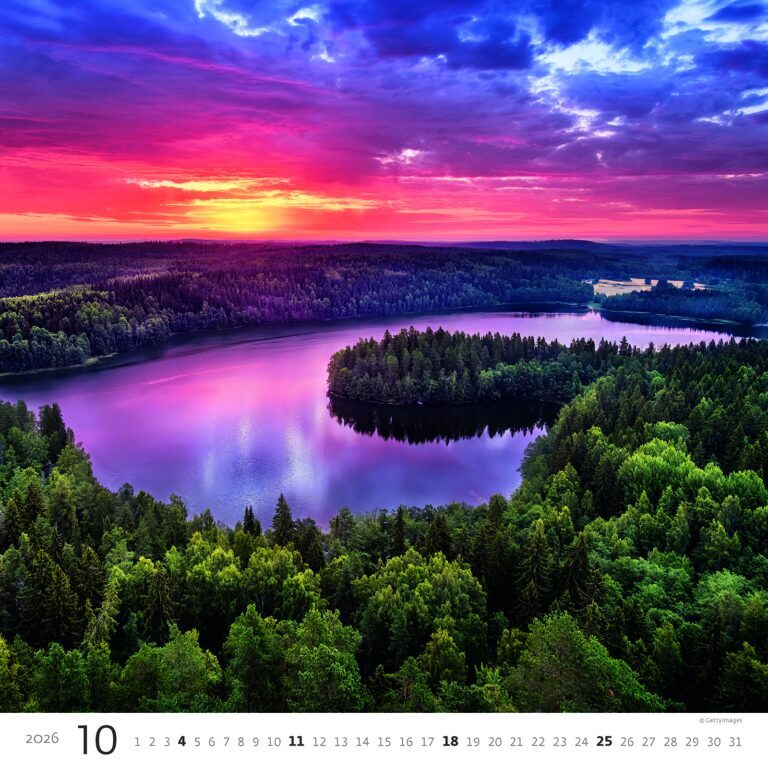 Aqua 2026 - nástěnný kalendář