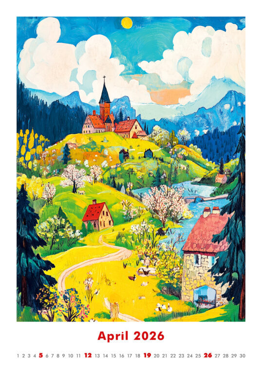 Art Naive 2026 - nástěnný kalendář