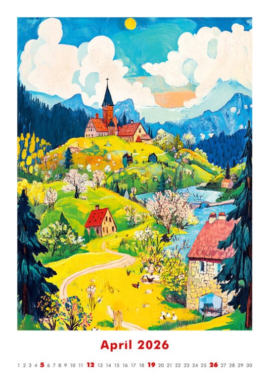 Art Naive 2026 - nástěnný kalendář