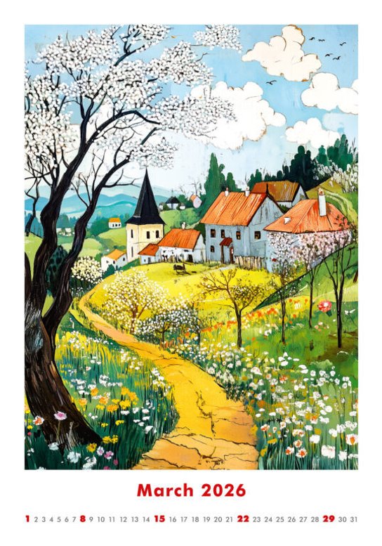 Art Naive 2026 - nástěnný kalendář