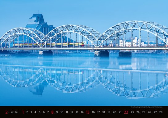 Bridges 2026 - nástěnný kalendář