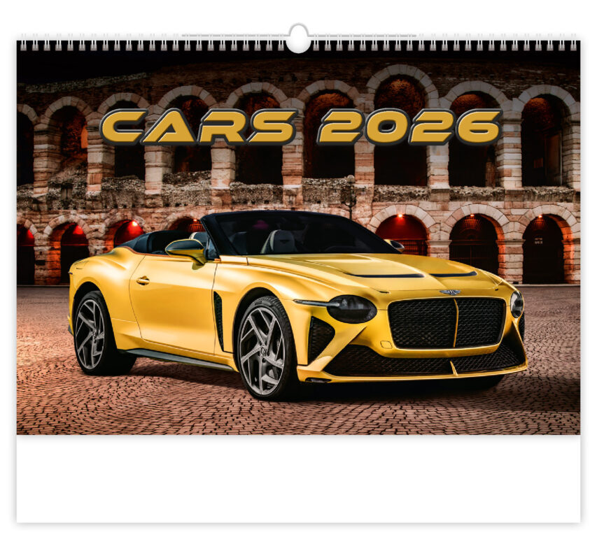 Cars 2026 - nástěnný kalendář