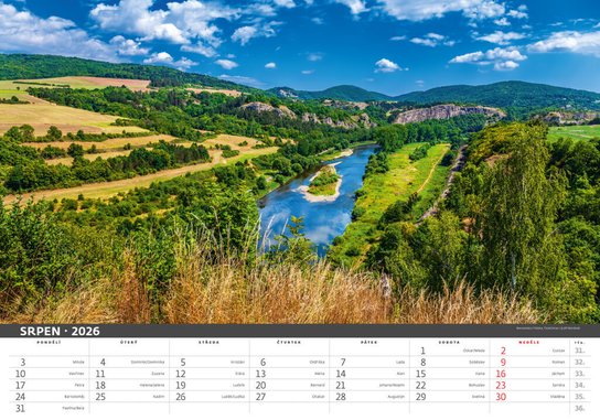 Česká krajina 2026 - nástěnný kalendář