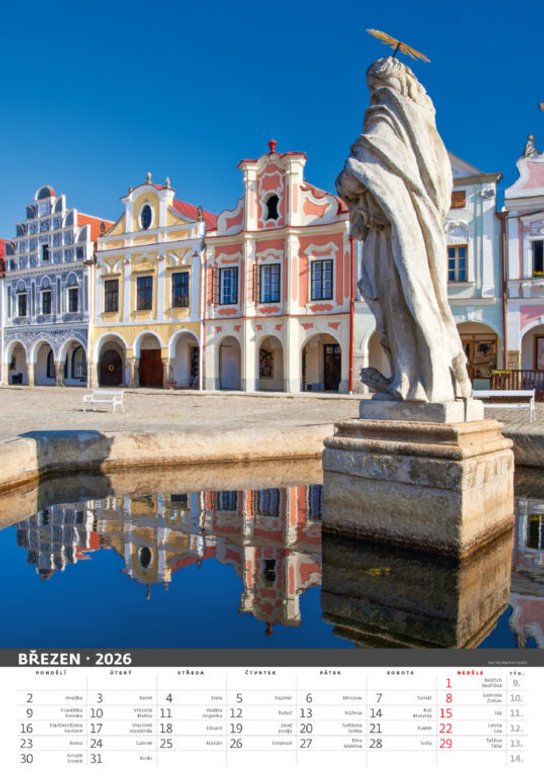 Česká republika 2026 - nástěnný kalendář