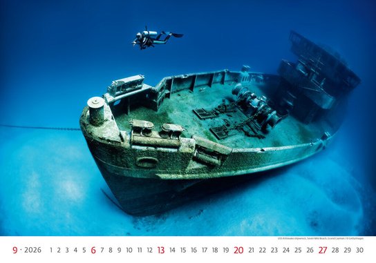 Deep Blue 2026 - nástěnný kalendář