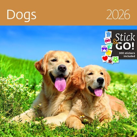 Dogs 2026 - nástěnný kalendář