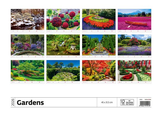 Gardens 2026 - nástěnný kalendář