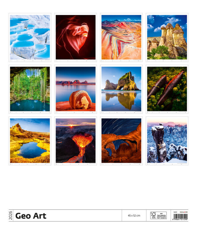 Geo Art 2026 - nástěnný kalendář