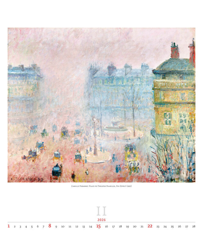 Impressionism 2026 - nástěnný kalendář