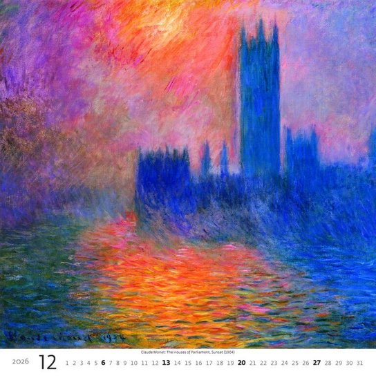 Impressionism 2026 - nástěnný kalendář