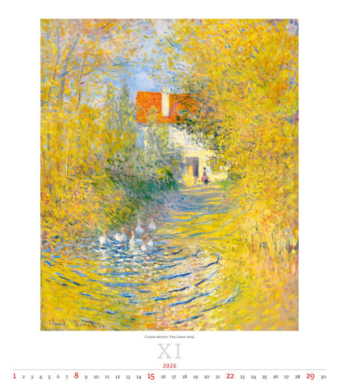 Impressionism 2026 - nástěnný kalendář