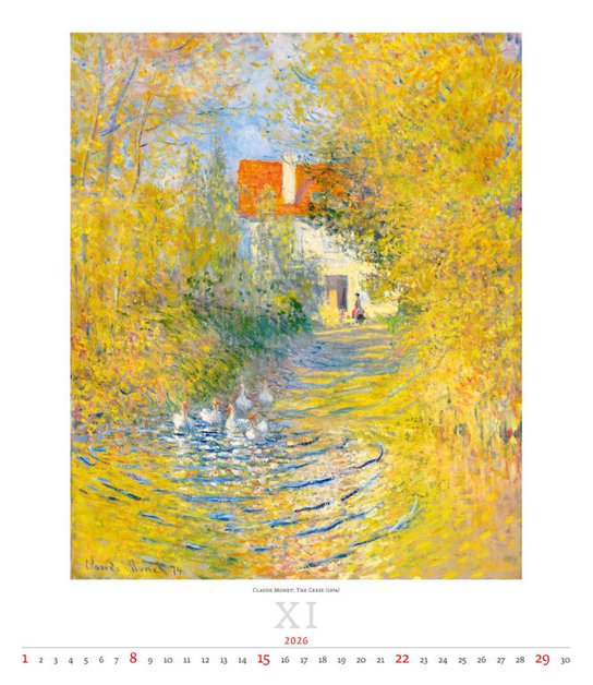 Impressionism 2026 - nástěnný kalendář