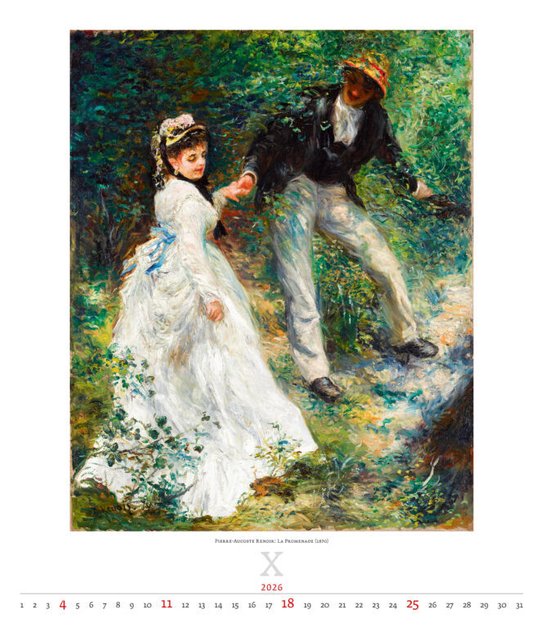 Impressionism 2026 - nástěnný kalendář