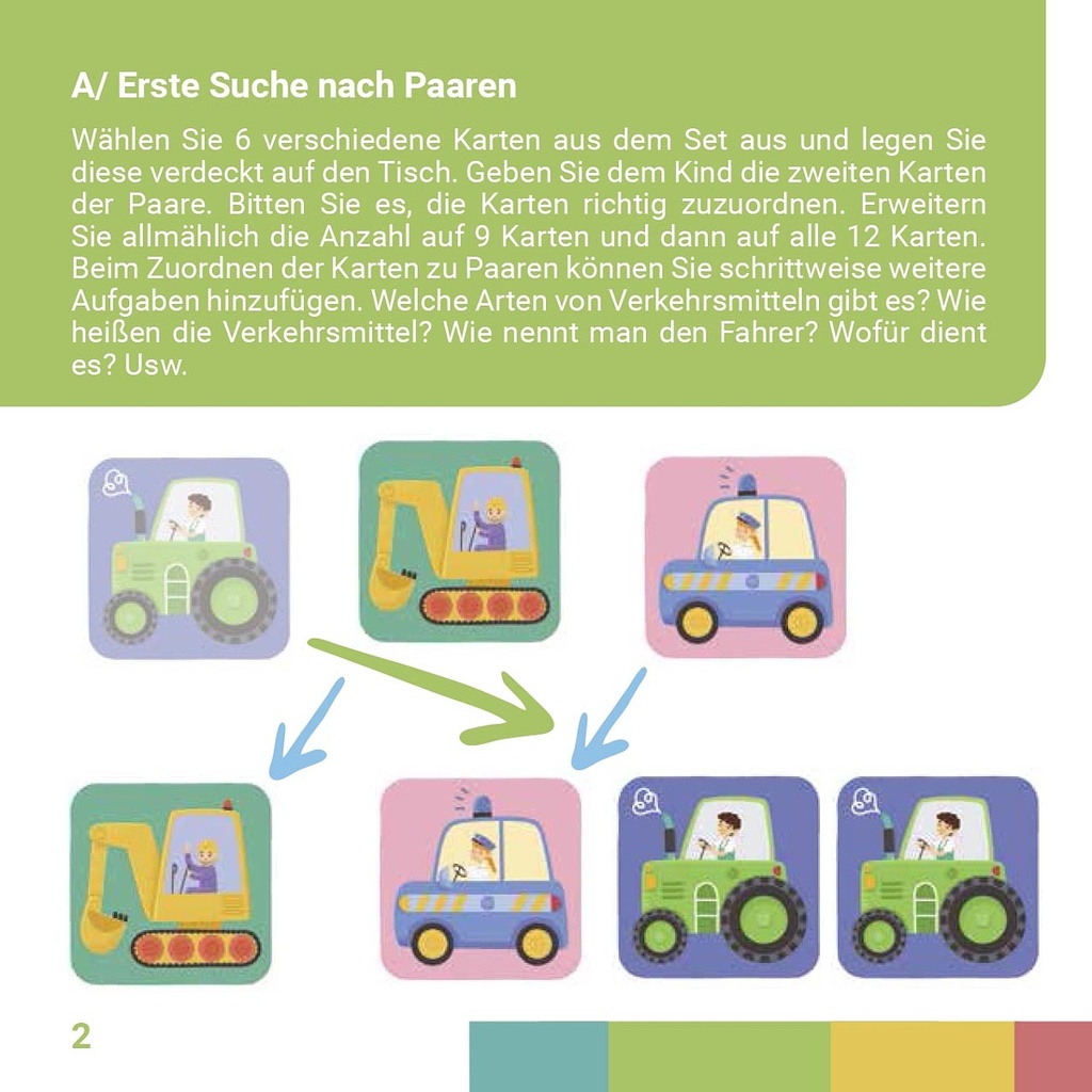 Grooosses Memo-Spiel Fahrzeuge