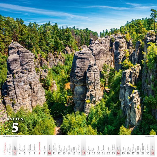 Křížem krážem Českou republikou 2026 - nástěnný kalendář