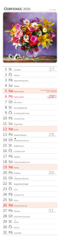Kytice 2026 vázanka - nástěnný kalendář