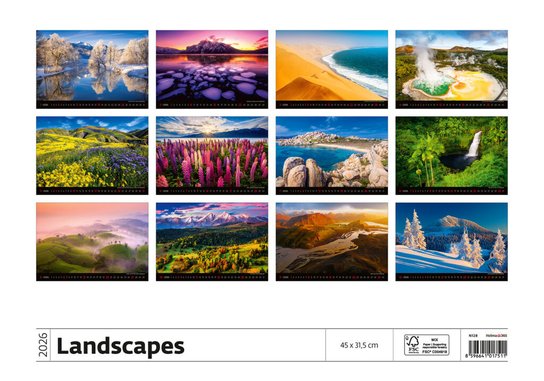 Landscapes 2026 - nástěnný kalendář