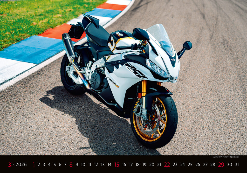 Motorbikes 2026 - nástěnný kalendář