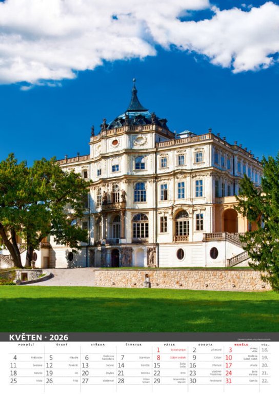 Naše hrady a zámky 2026 - nástěnný kalendář