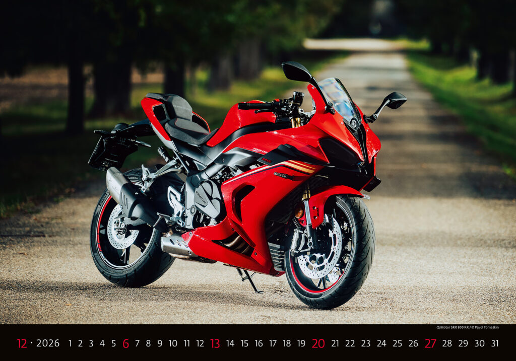 Motorbikes 2026 - nástěnný kalendář