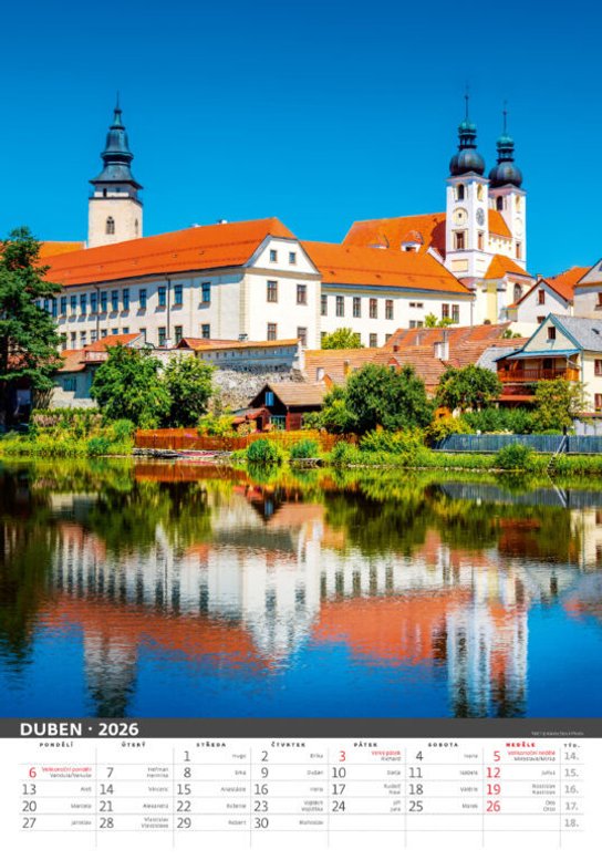 Nejkrásnější místa České republiky 2026 - nástěnný kalendář