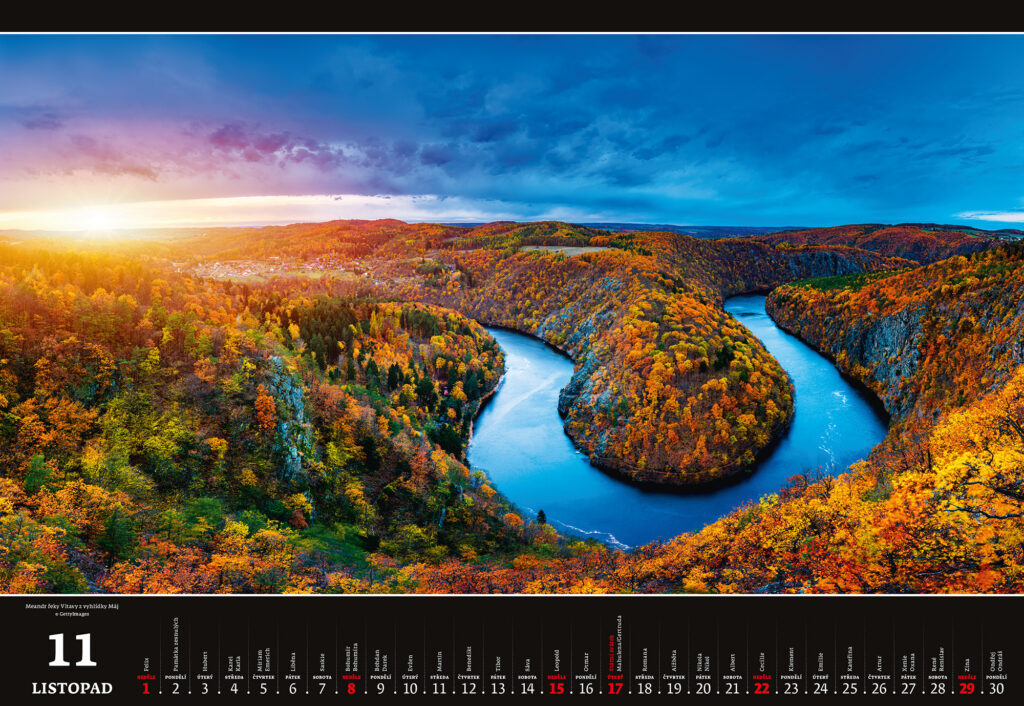 Panorama Česká republika 2026 - nástěnný kalendář