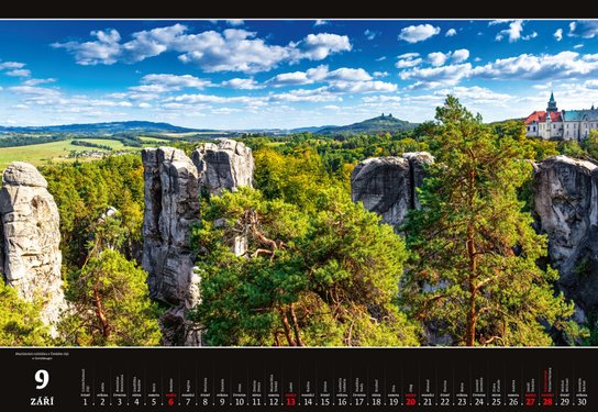 Panorama Česká republika 2026 - nástěnný kalendář