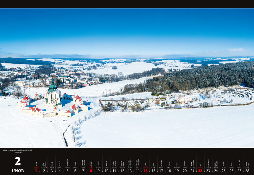 Panorama Česká republika 2026 - nástěnný kalendář