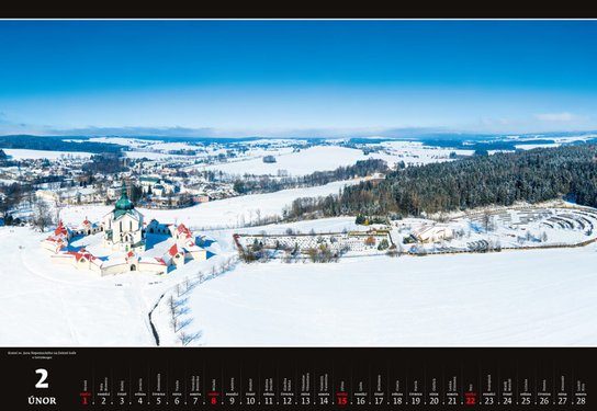 Panorama Česká republika 2026 - nástěnný kalendář