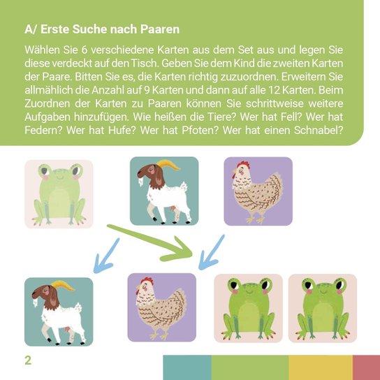 Grooosses Memo-Spiel Tiere auf dem Hof