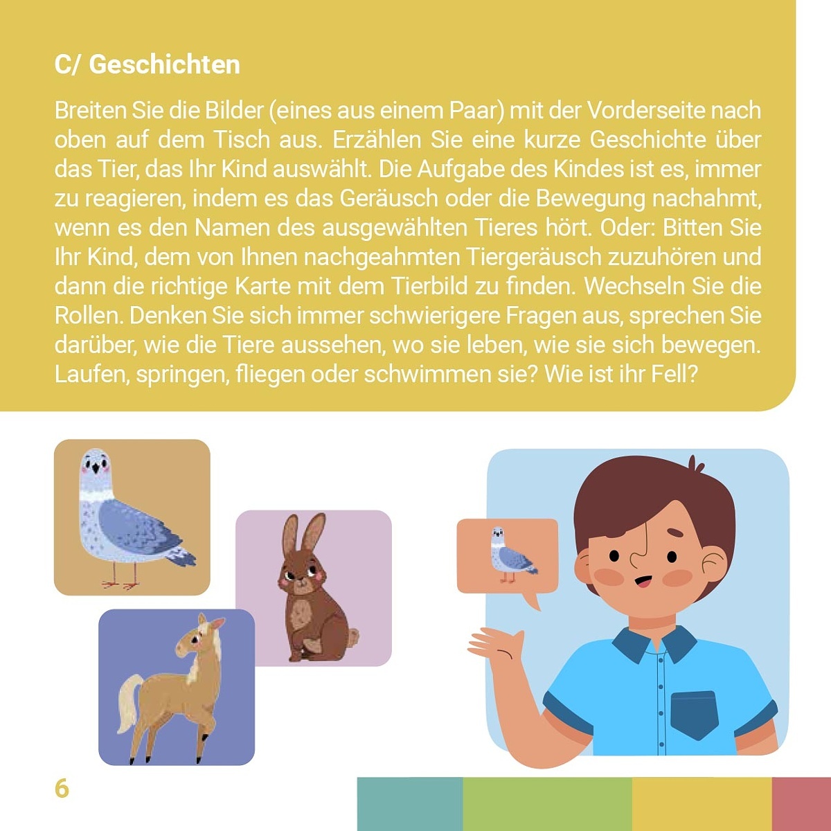 Grooosses Memo-Spiel Tiere auf dem Hof